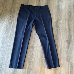 J. Crew Men's Thompson Pants Flex Wool Navy Blue Men’s Size 36x34 Slim Trousers